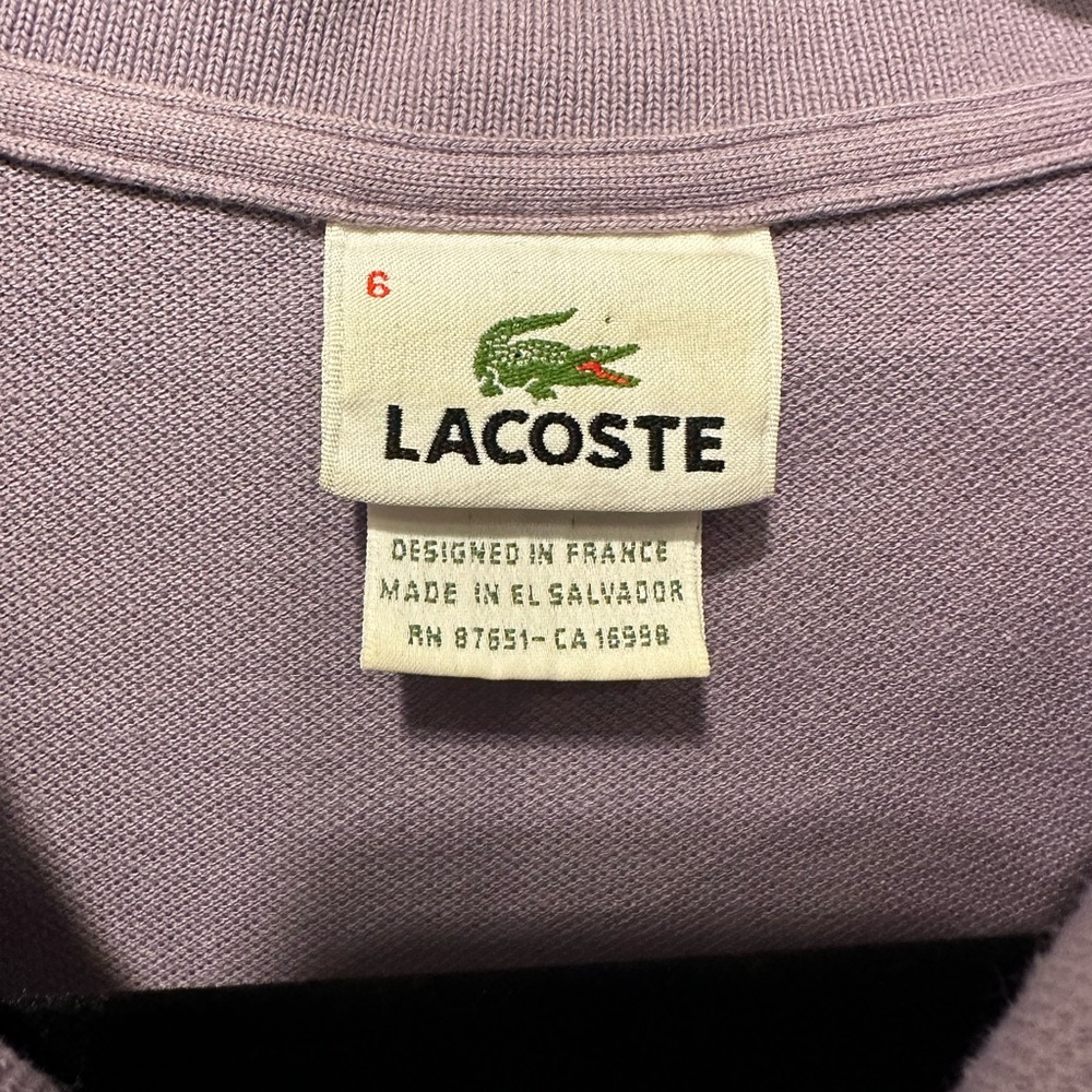 Lacoste Lavender Polo